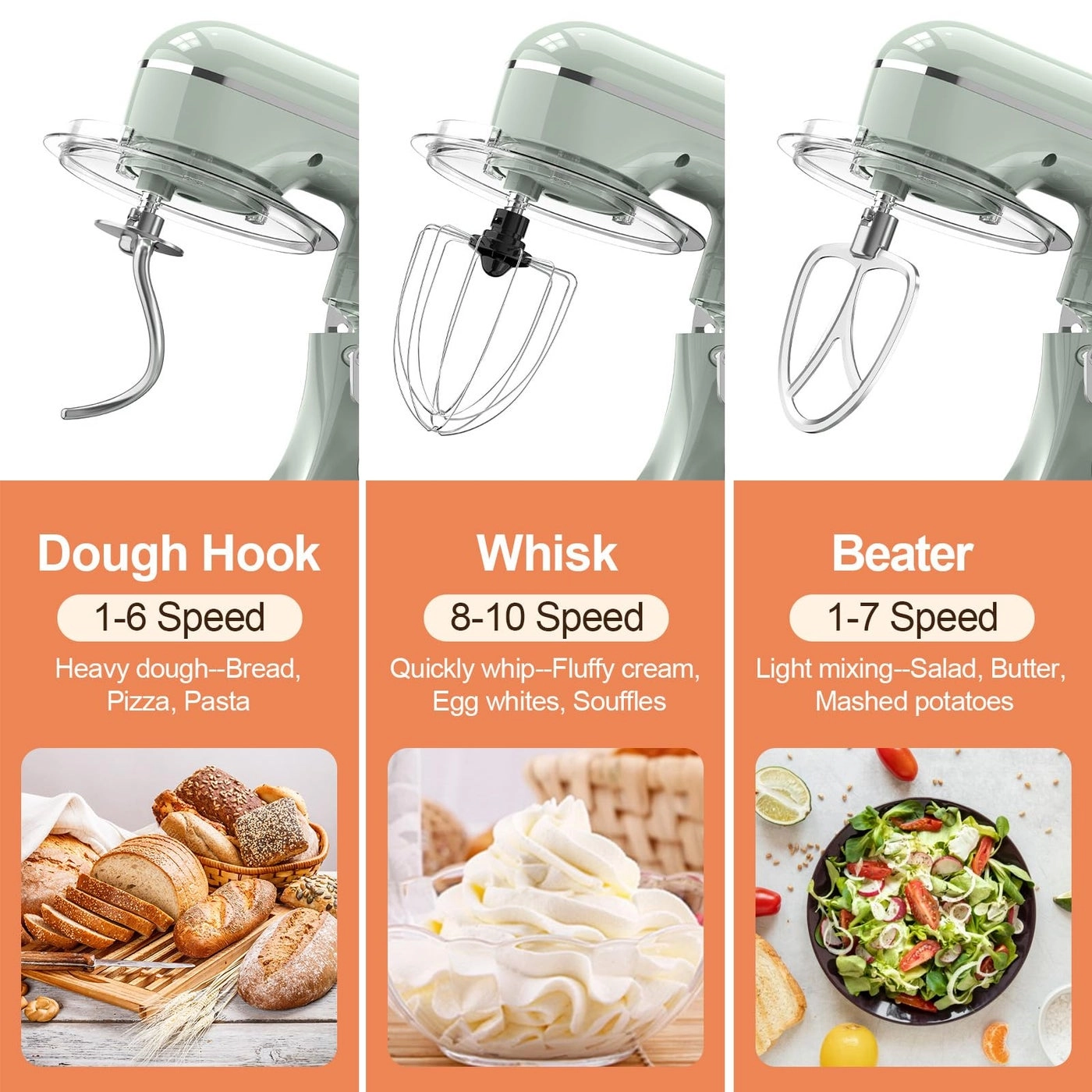 Electric Mixer - 6.5 Quarts 660 watts
