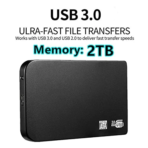 USB 3.1 SSD External Drive - 2TB