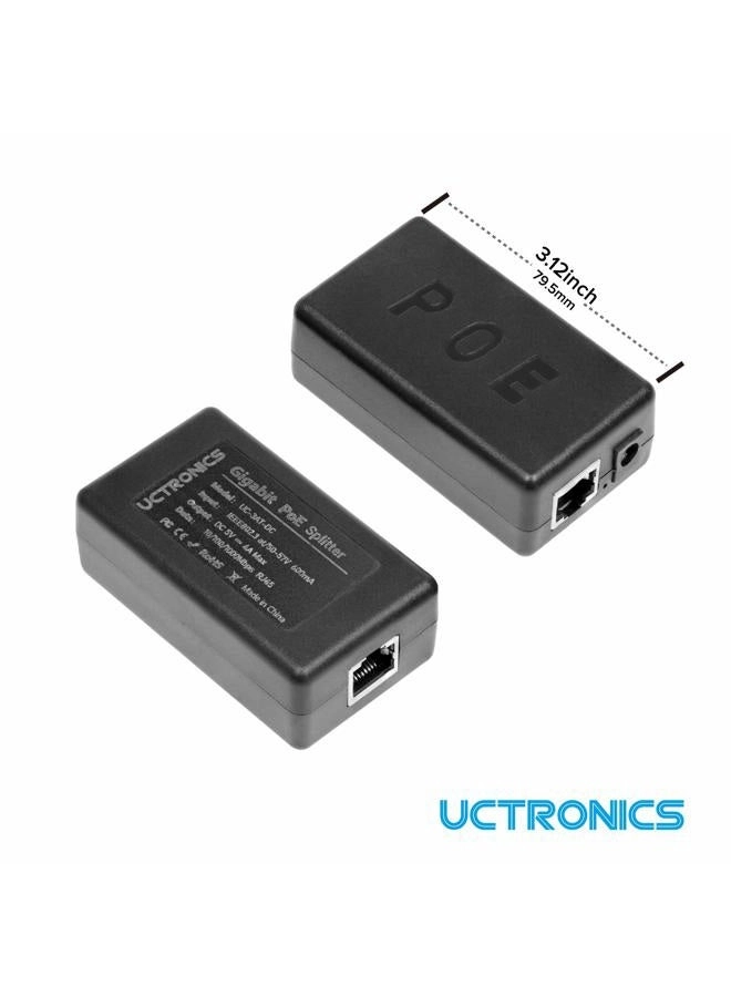 USB-C PoE Splitter - 5V/4A 802.3at Gigabit