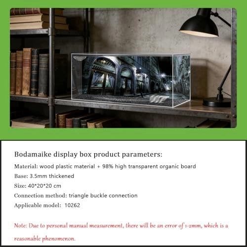 Display Case - 40 x 20 x 20 cm 3 mm Acrylic