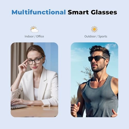 AI Smart Glasses - 116 Languages Bluetooth 5.4 UV400