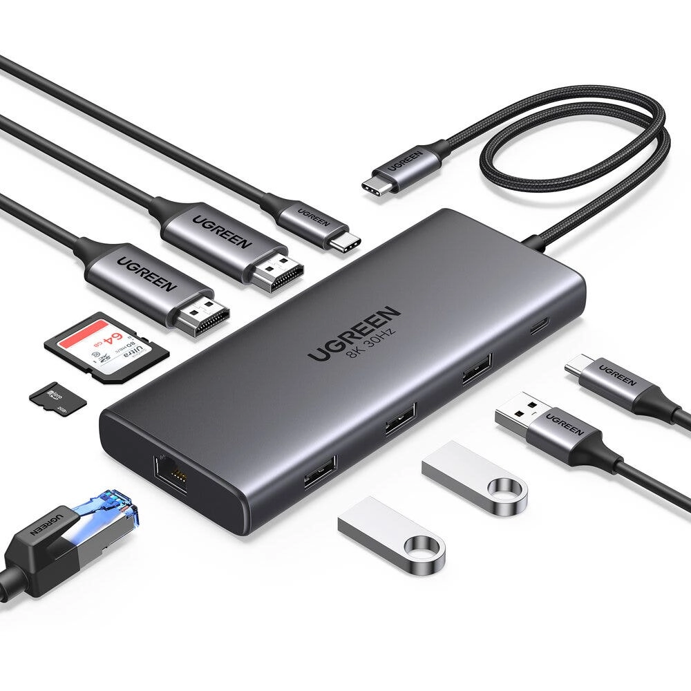 Ugreen 10-In-1 USB-C HUB - 8K@30Hz 4K@60Hz