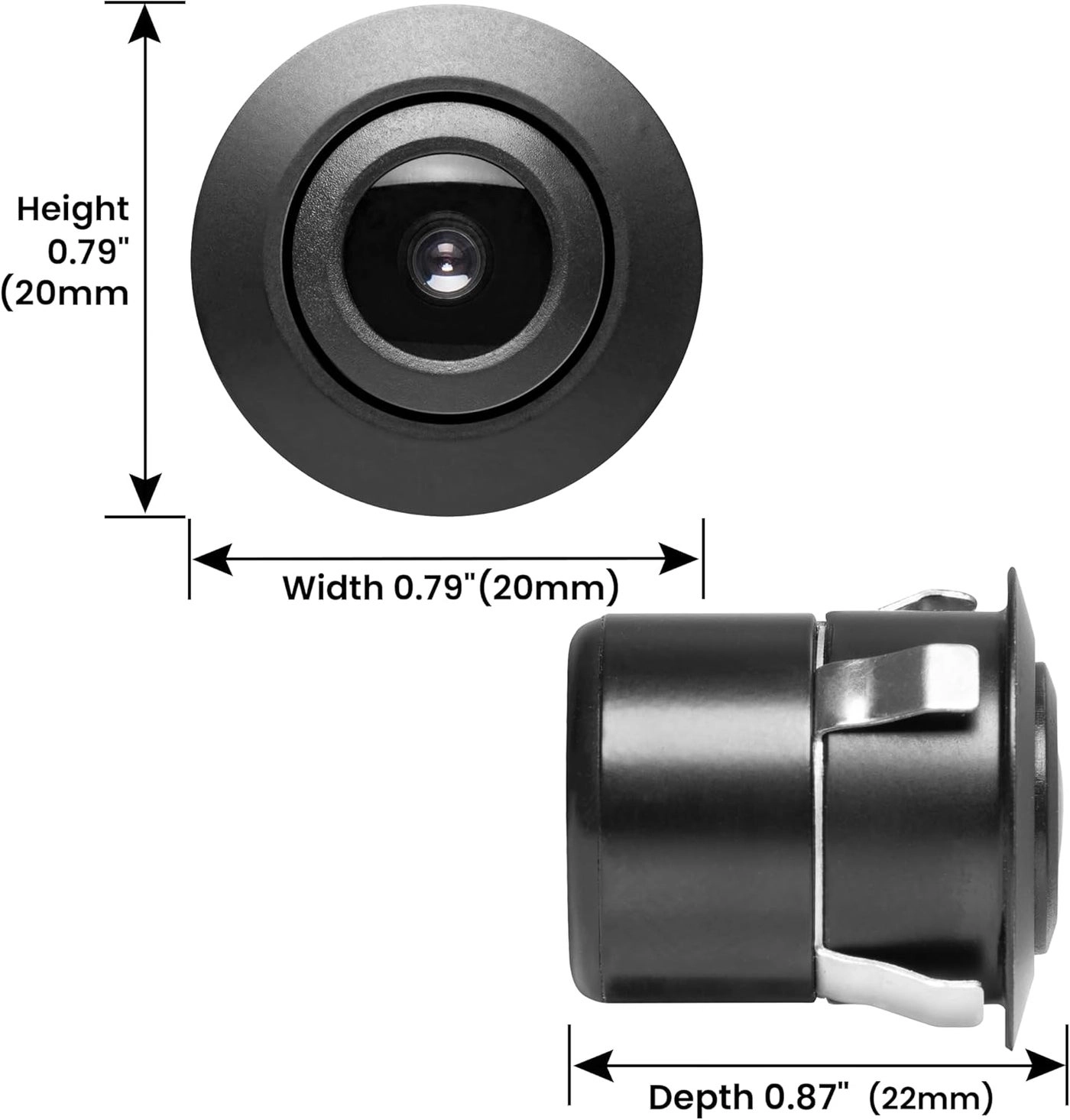 Deluxe Universal Headrest Bracket - Wide-angle view Flush-mount installation