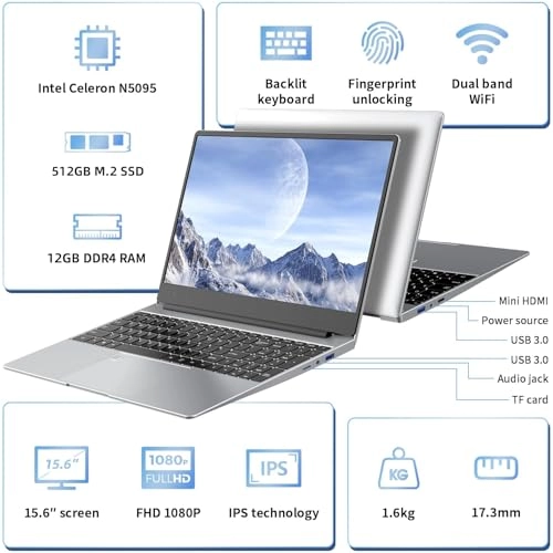 X133P-N5095 - 15.6'' 512GB 12GB Celeron N5095