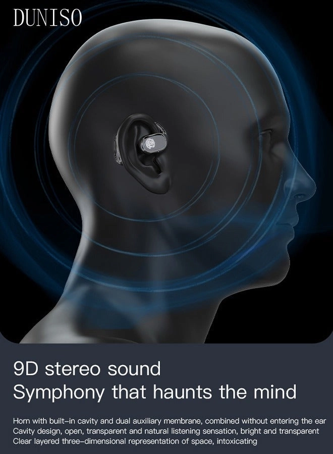 Clip On Bluetooth Earphones Wireless Earbud