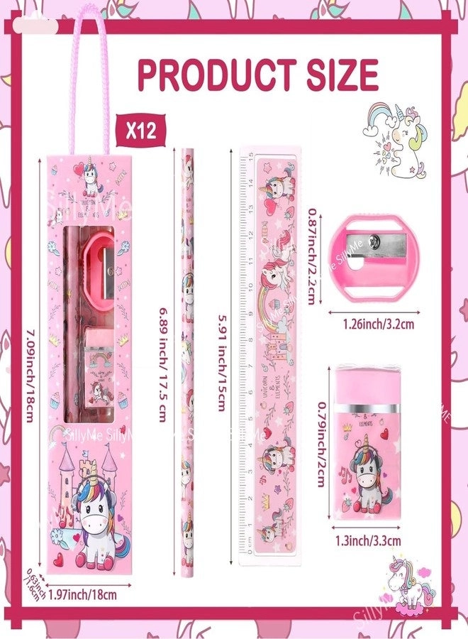 Unicorn Stationery Set - 12pcs Pack