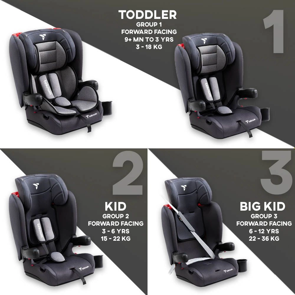 Pack And Go Foldable Car Seat - Group 1/2/3 (9-36Kg)