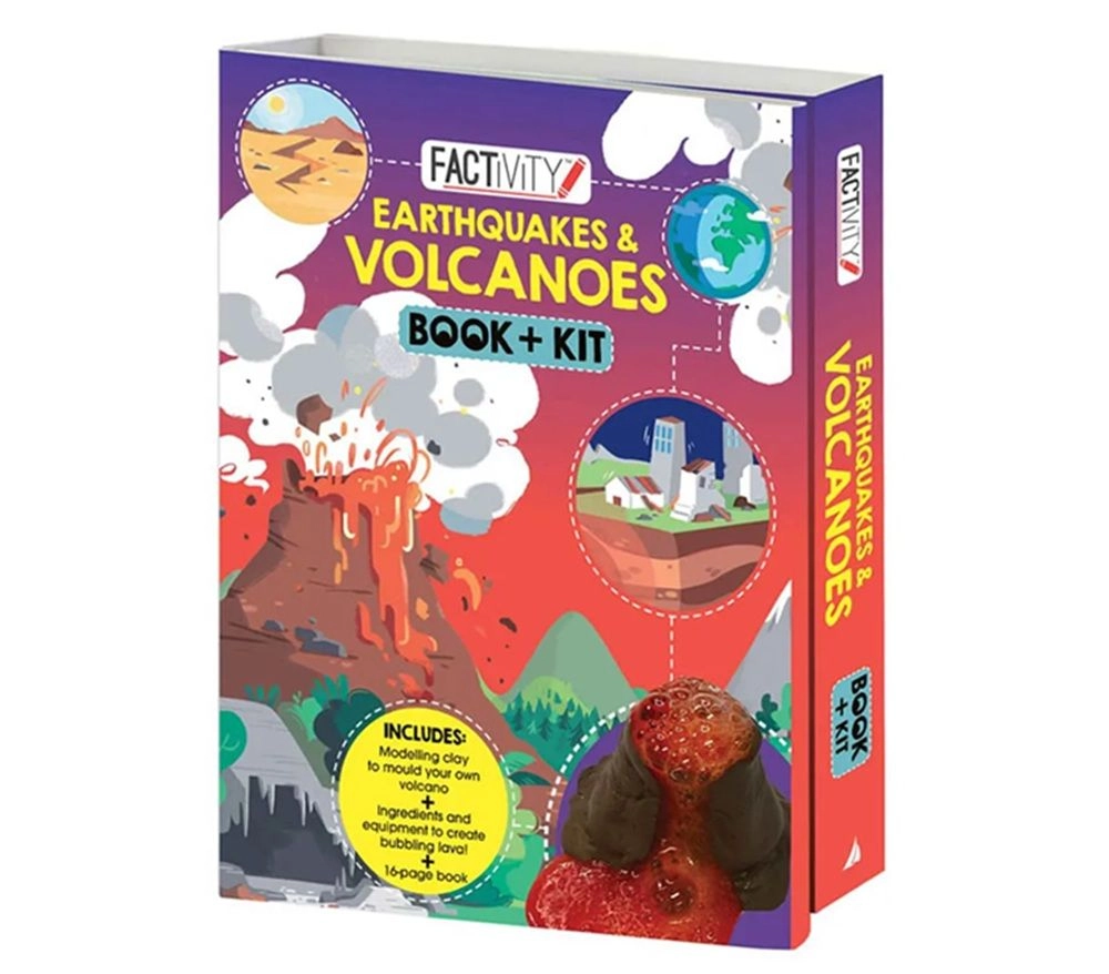 Edu Fun Factivity Earthquakes And Volcanoes Book And Kit - 6 years+