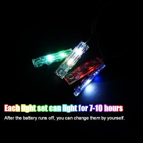 Light Up Bricks - 1X4 LED Colorful