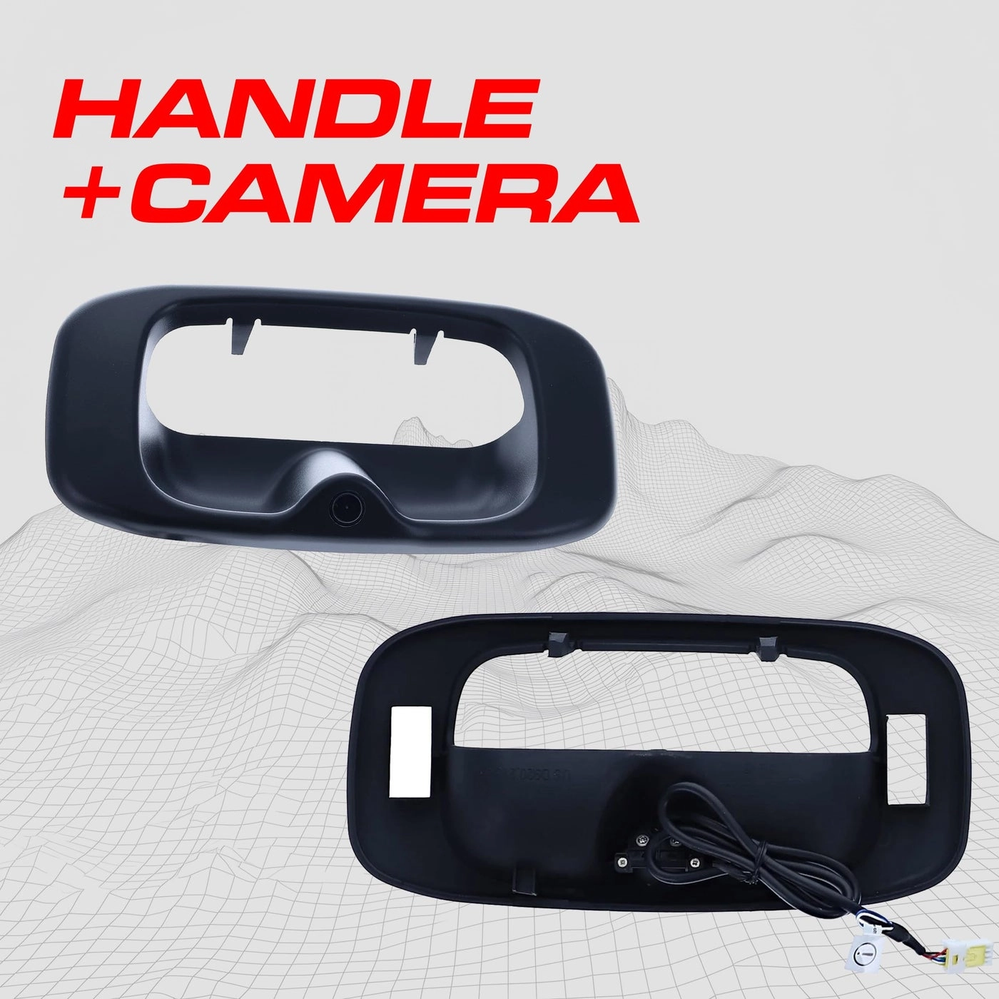 Tailgate Handle with Backup Camera - RCA 600 TV Lines