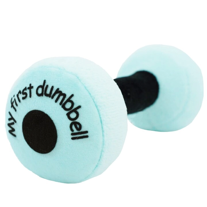 June Garden My First Dumbbell - Plush Rattle Blue