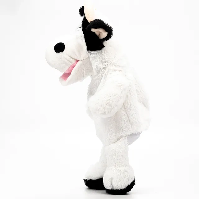 Battery Operated Puppet Cow - 14-Inch Black/White