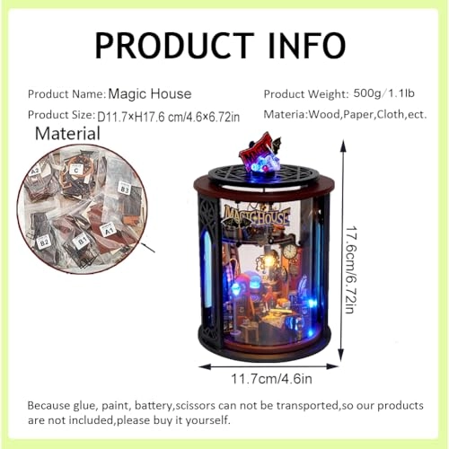 Magic House - 3D Mini Dollhouse Musical Movement