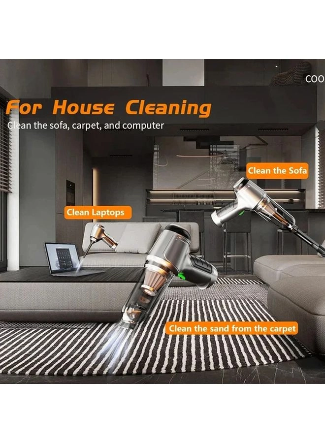 4-in-1 Wireless Handheld Vacuum Cleaner - 2000mAh