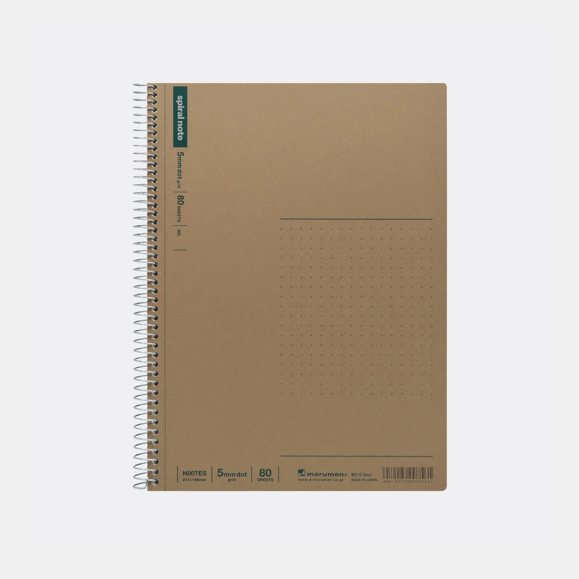 Maruman Spiral Notebook B5 Spiral - Dotted 80 Sheets
