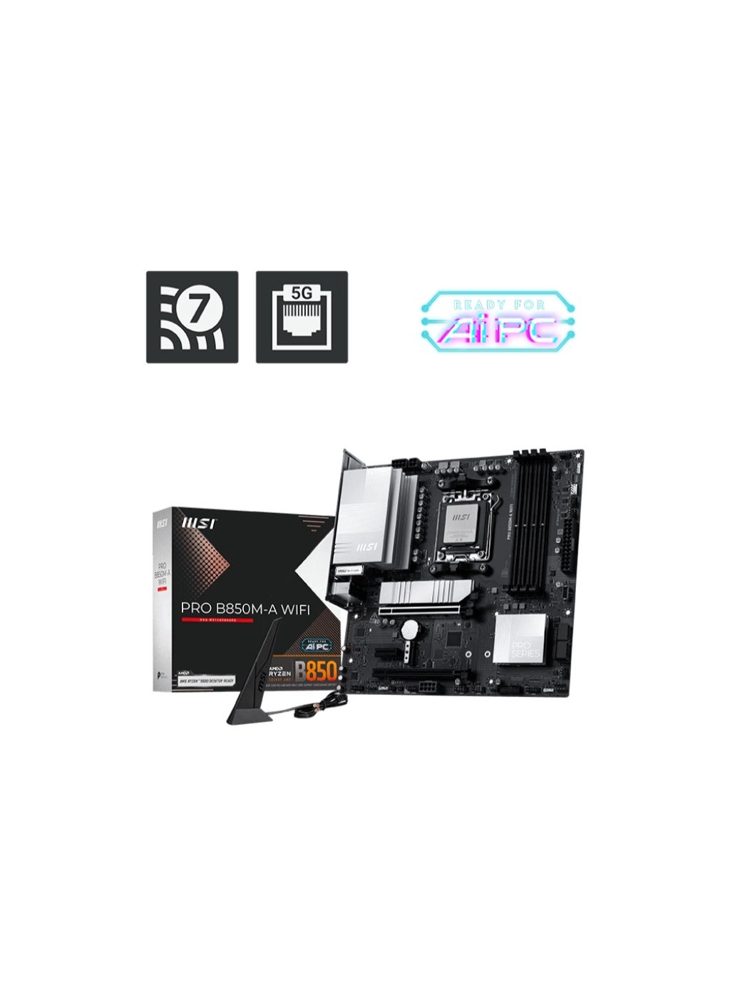 MSI PRO B850M-A - AM5 WiFi mATX