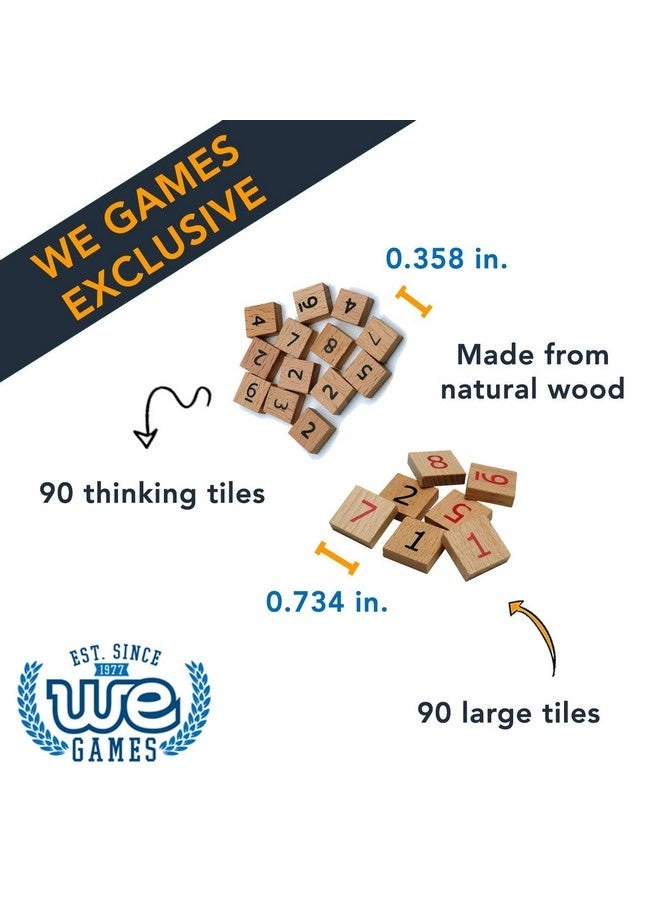 Wooden Sudoku Puzzle Board Game - 11 in Number & Thinking Tiles