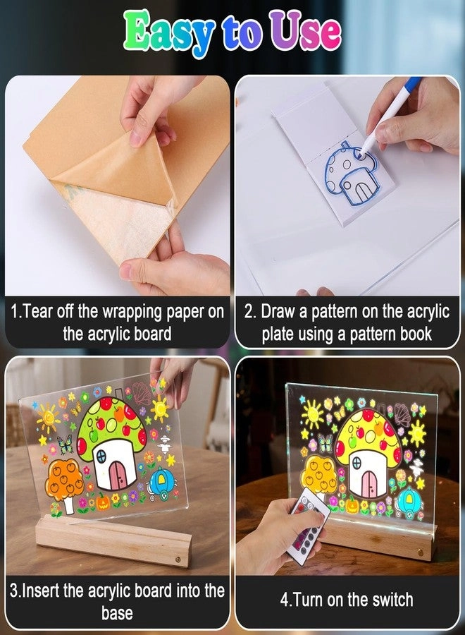 LED Light Up Drawing Board for Kids - 12 pcs