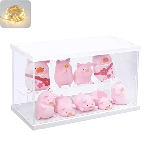 2 Tier Clear Acrylic Display Box - 9.8x4.5x5.9inch/25x11.5x15cm