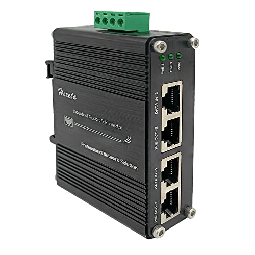 LNK-INJ302 - 2 60W 12~48VDC IEEE802.3af/at 10/100/1000Base-T