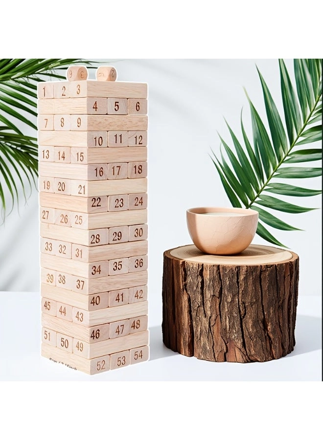 Number Stacking Blocks - 4+ Years 54 pieces