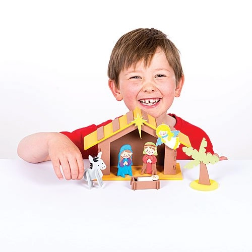 3D Nativity Stable Kit - 6.7in. x 5.1in. For 5+ years