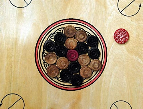 Round Pocket Carrom Board