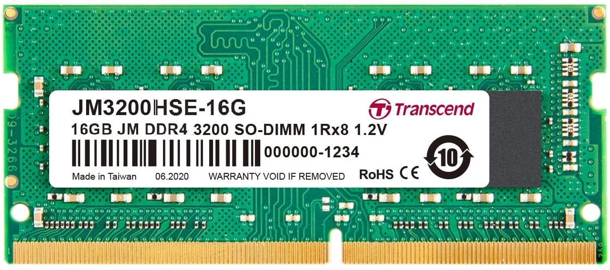 JetRam - 16GB 3200MHz SO-DIMM DDR4