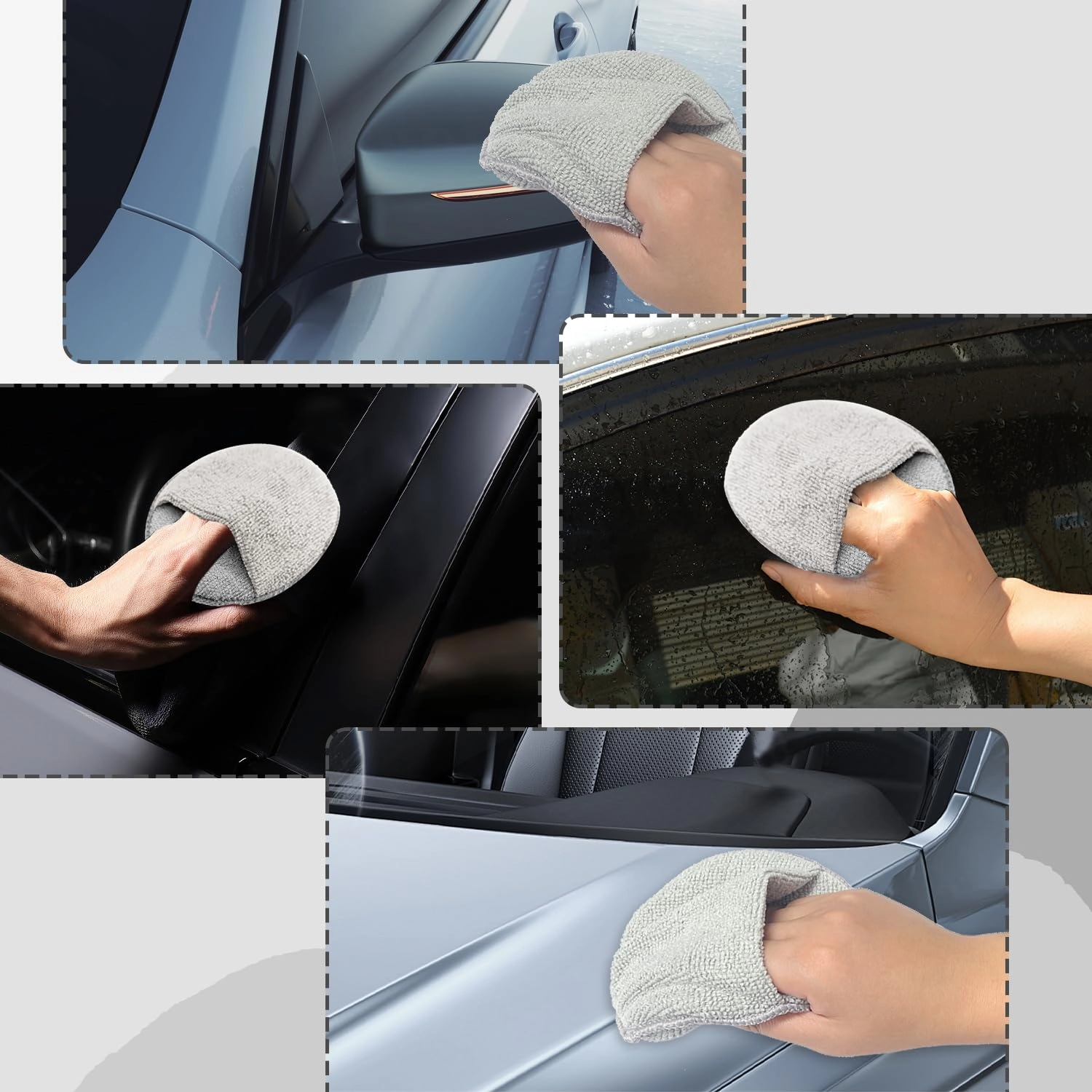 Microfiber Car Wax Applicator Pads