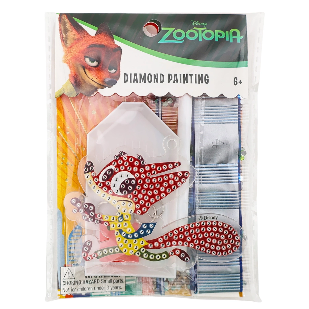 Disney Zootopia Diamond Painting Keychain Kit - Nick Wilde
