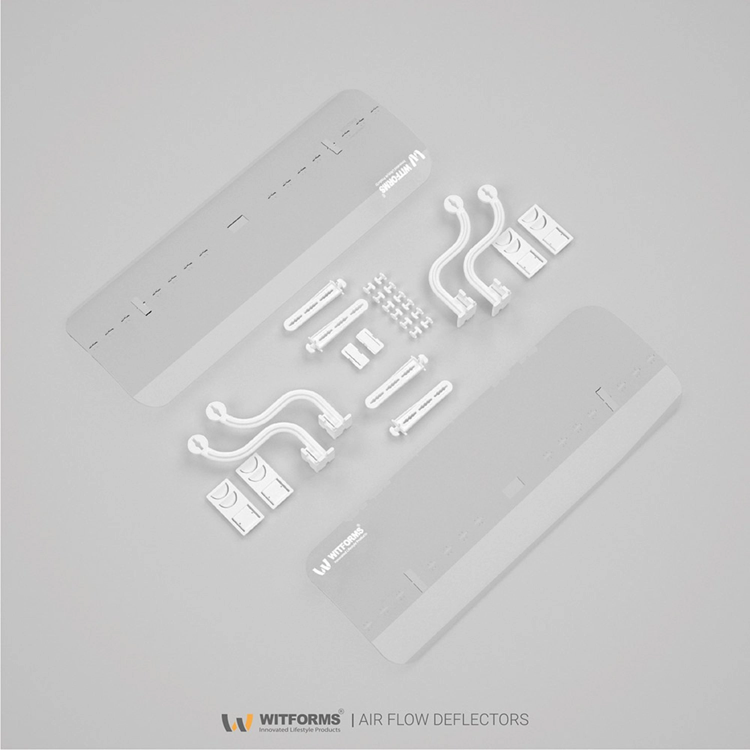 Square AC Air Deflector - Transparent