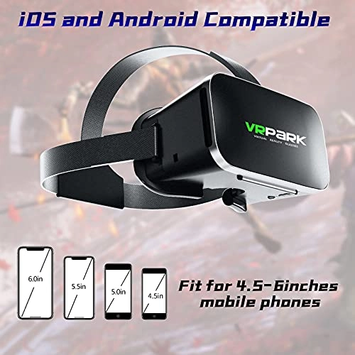 Head-mounted VR glasses - Black Wireless