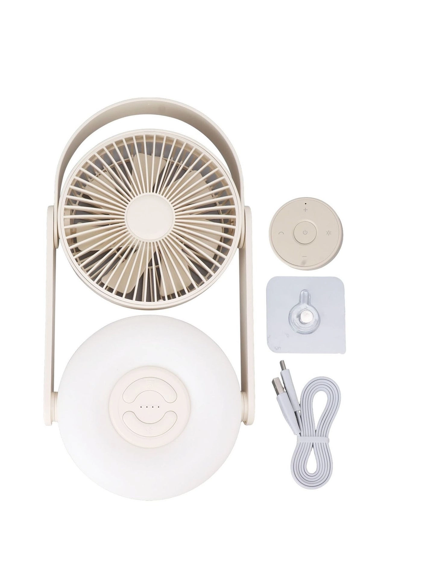 F62 - Portable Hand Fan 10000mAh LED Beige