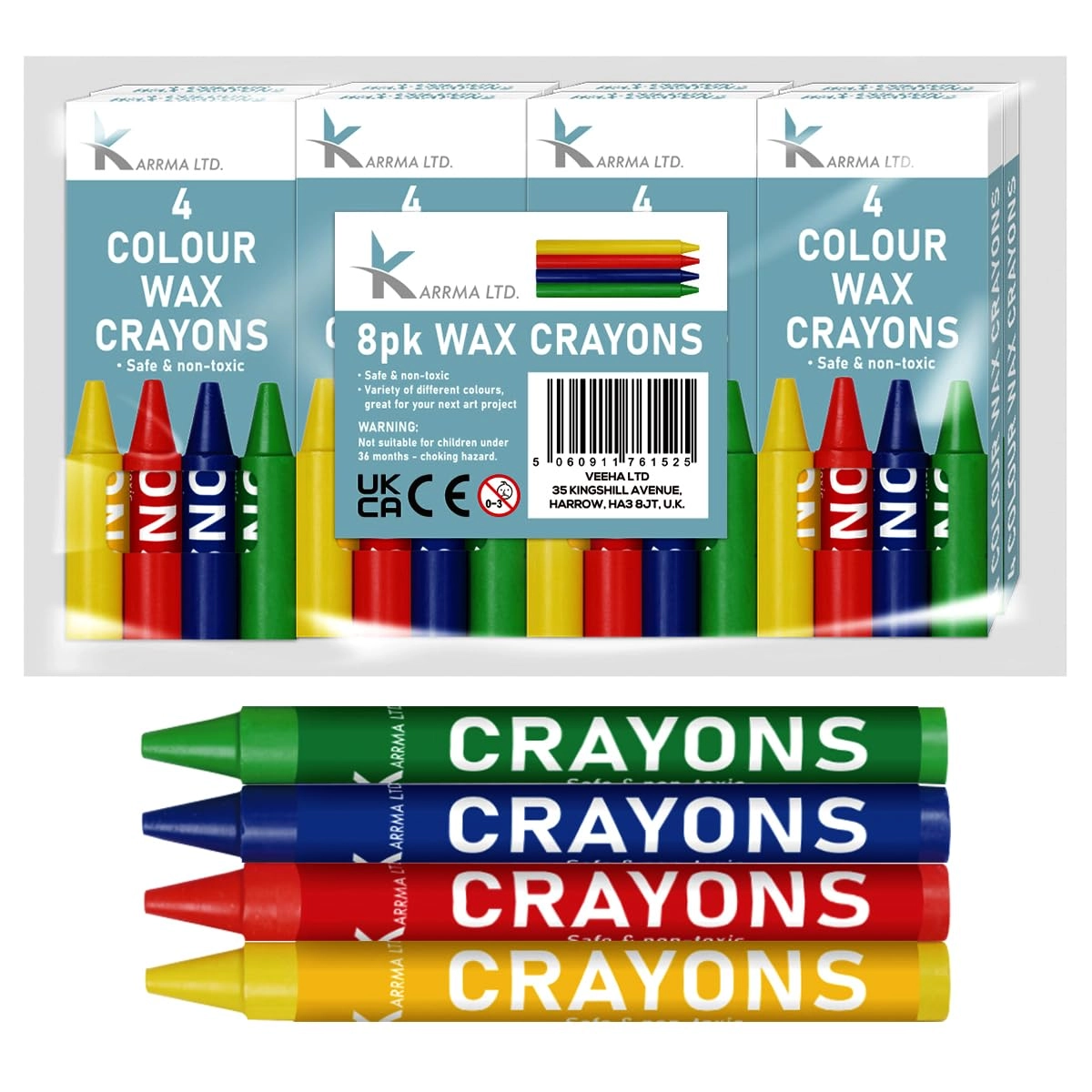 karrma ltd. Wax Crayons - 8.0 Count
