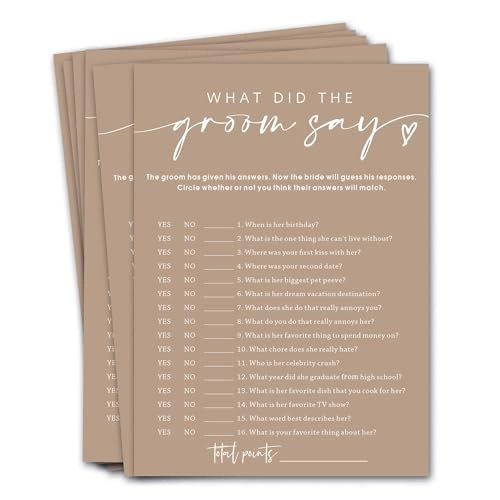 What Did The Groom Say - 25 pieces Adult