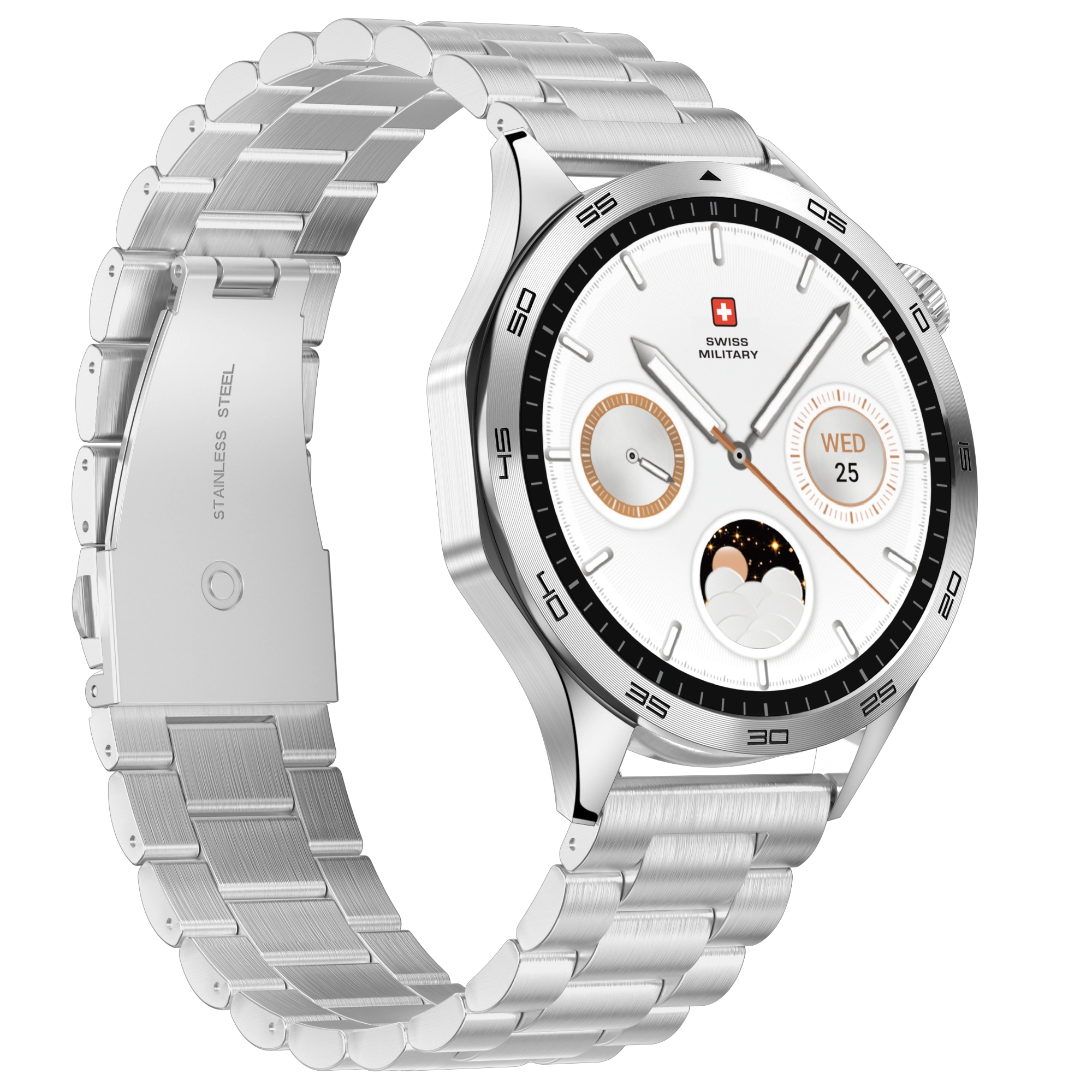 Smartwatch 45mm Stainless Steel GPS