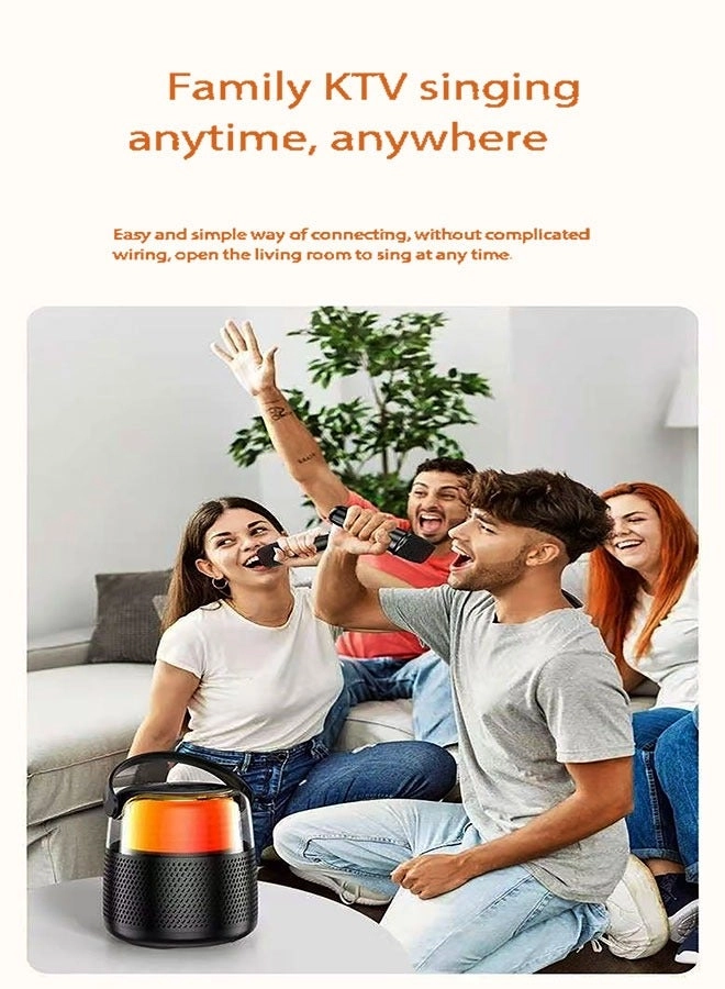 Mini Karaoke Machine - Dual microphones