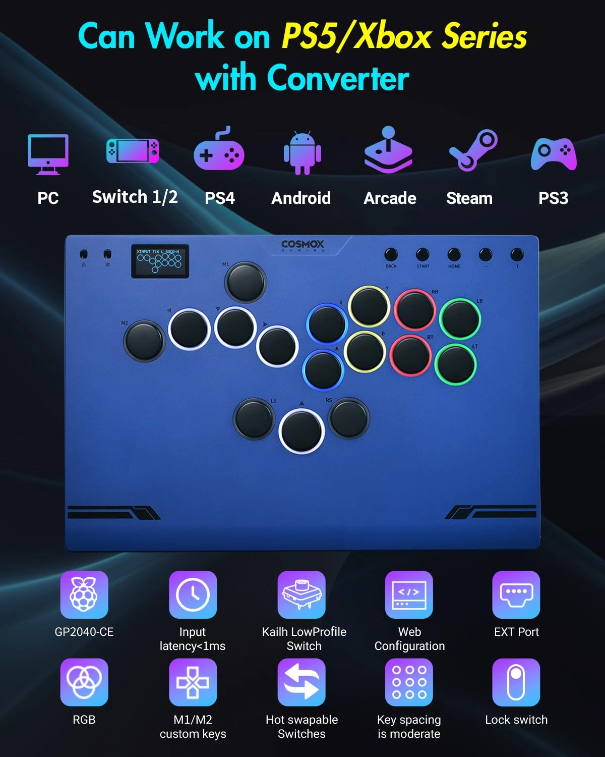 Haute42 M - M Ultra Gen2 Blue PC Ps3 Ps4 Switch Steam