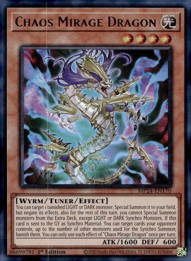 Yu-Gi-Oh! Chaos Mirage Dragon MP24-EN170
