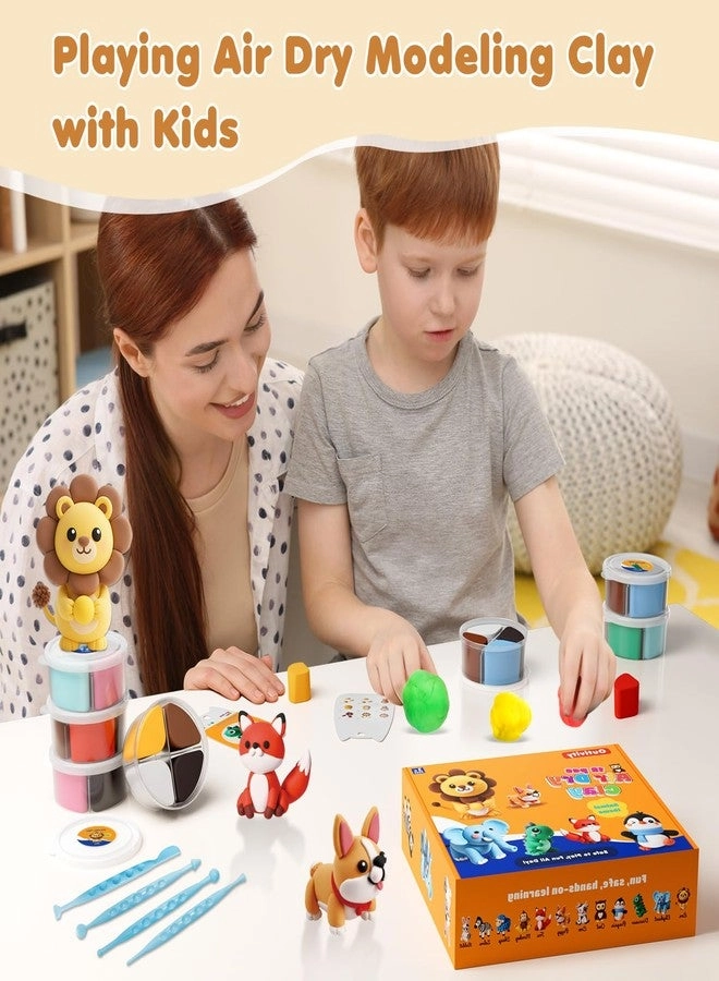 Air Dry Modeling Clay - 12pcs. Sculpting Tools