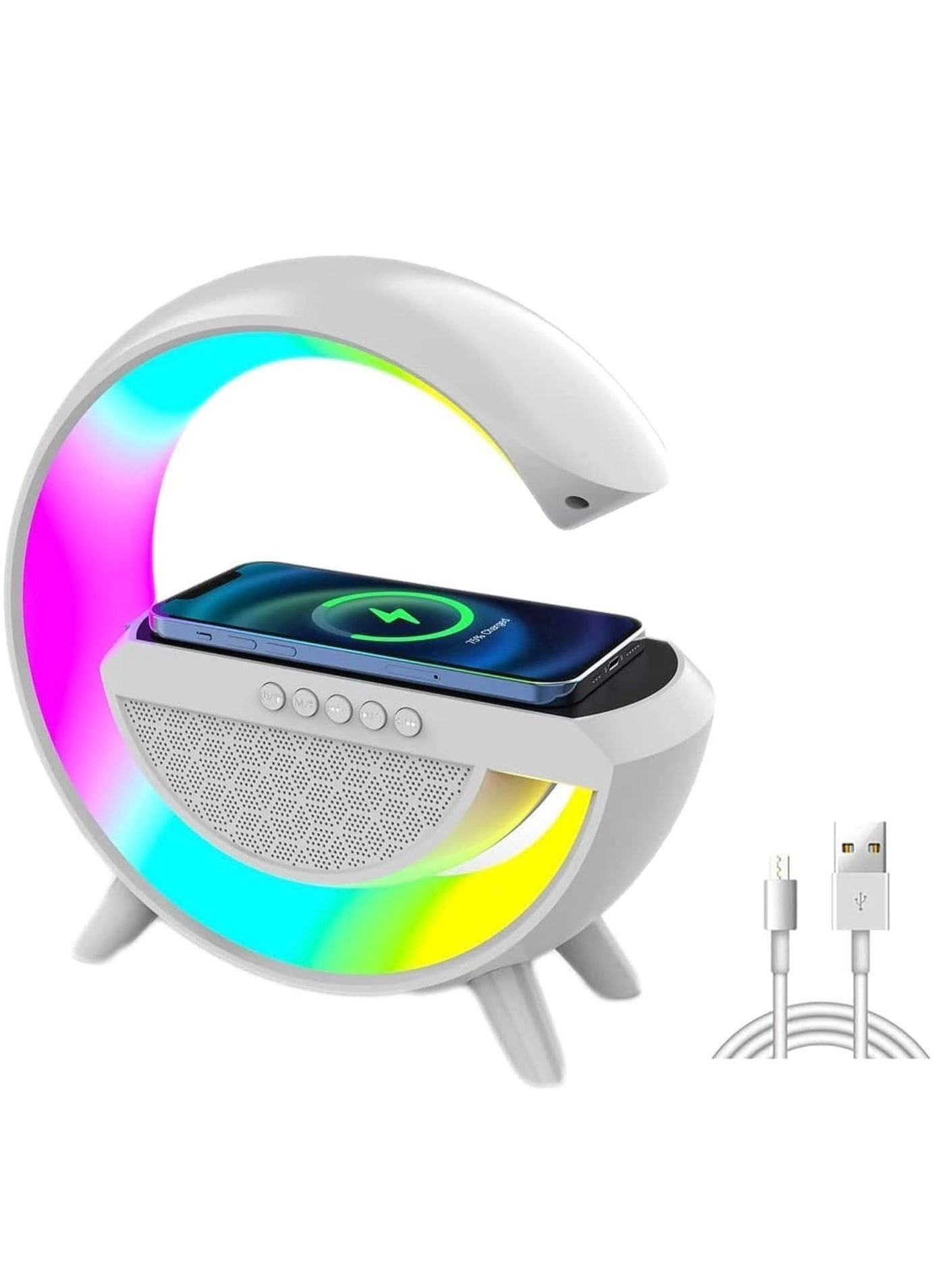 ELTRAZONE Wireless Charger Atmosphere Lamp - Mood Lighting RGB Color Changing