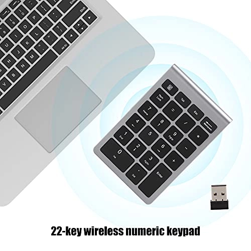 Wireless Numeric Keypad - 22 Keys 2.4G USB