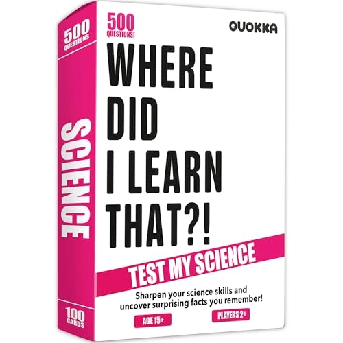 Science "Where Did I Learn That?" - Card Game