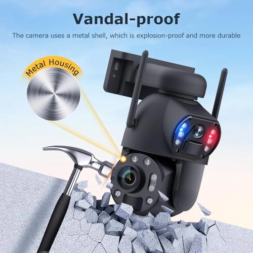 Solar Security Cameras Wireless Outdoor 6MP