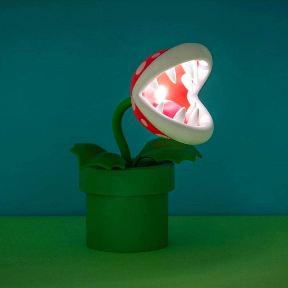 Super Mario Posable Mini Piranha Plant Lamp - 3 AAA 1.5V batteries