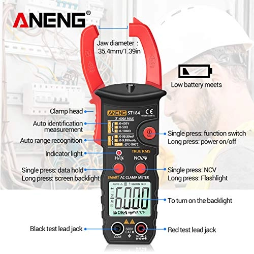 True RMS Digital Multimeter Clamp Meter