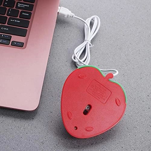 3D Strawberry Shape Mouse - USB