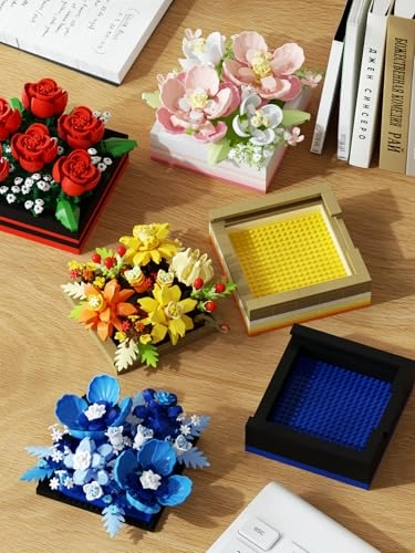 Mini Flower DIY Plant Building Blocks - 4 pcs Botanical