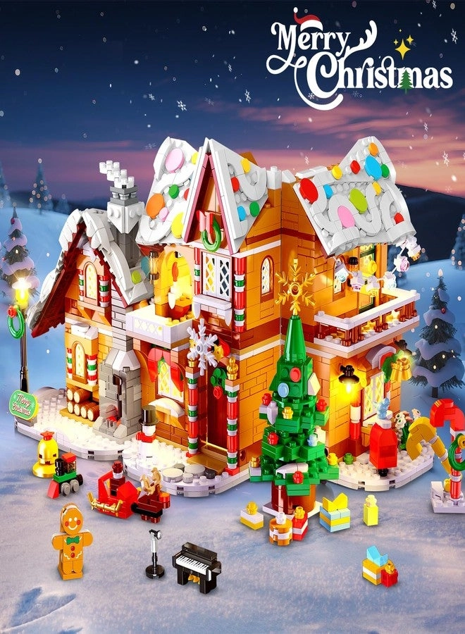 Gingerbread House Building Set - 3 Style with Light