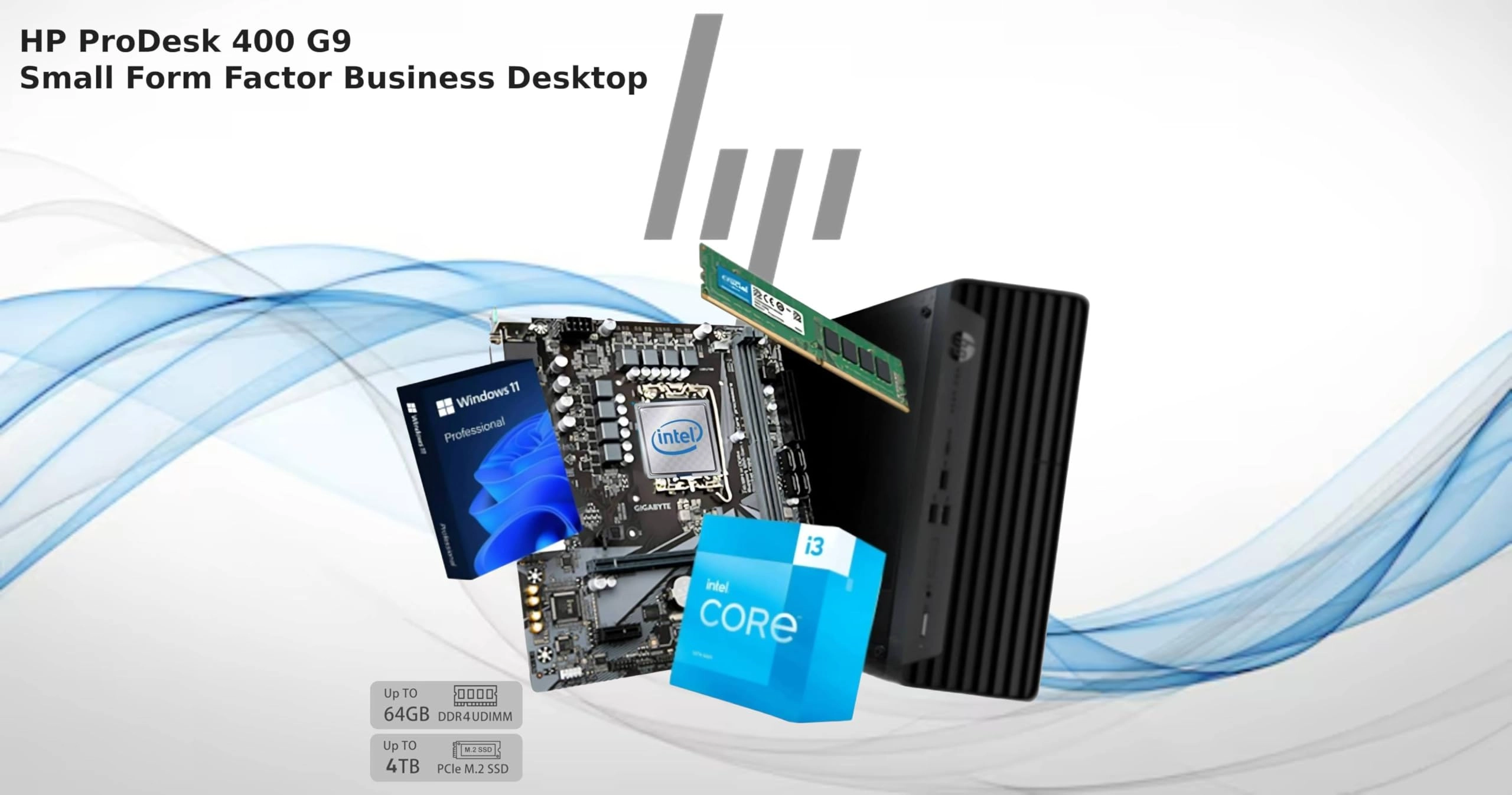 ProDesk 400 G9 - 64GB 2TB i3-13100